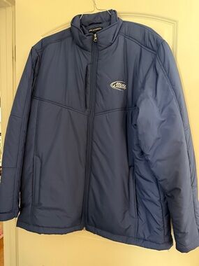 Port Authority Navy Blue Puffer Jacket with Logo